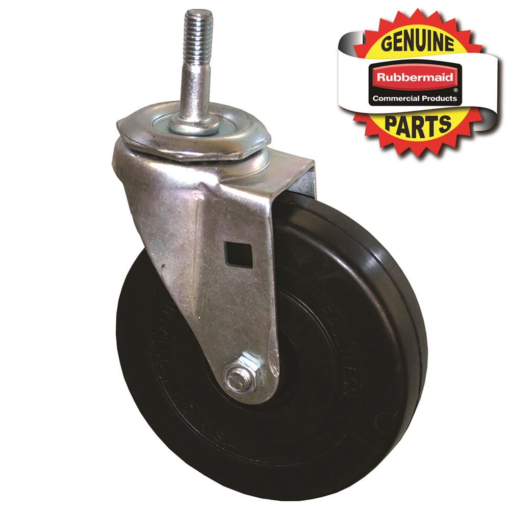 GuestSupply US | Rubbermaid 5 Inch Swivel Threaded Stem Caster